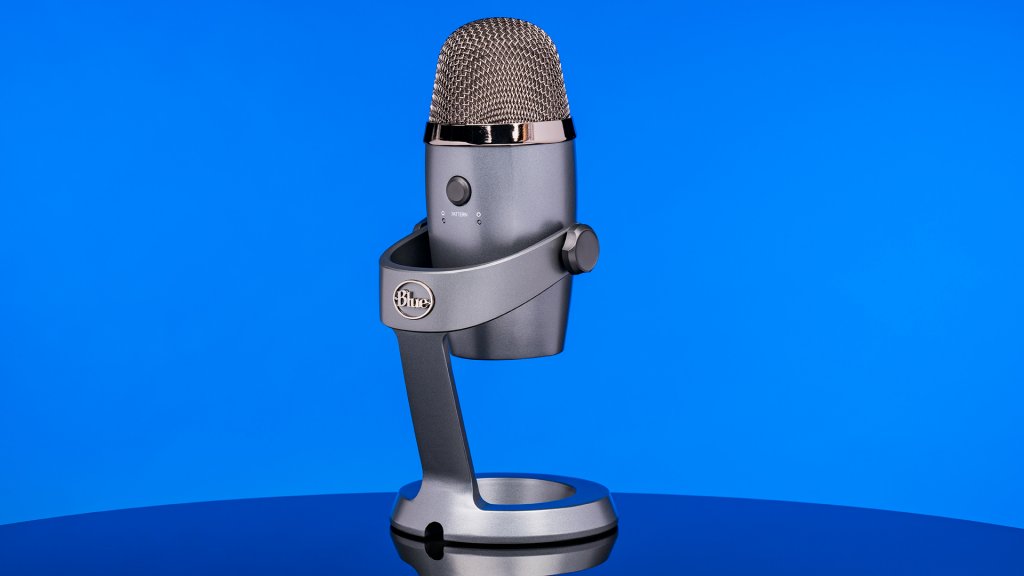 A product picture of a Blue Yeti Nano microphone, currently on Black Friday sale on Amazon