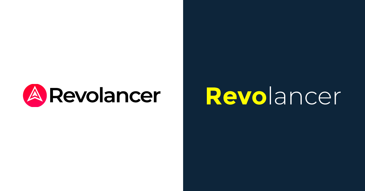 Picture: Revolancer rebrand, before and after