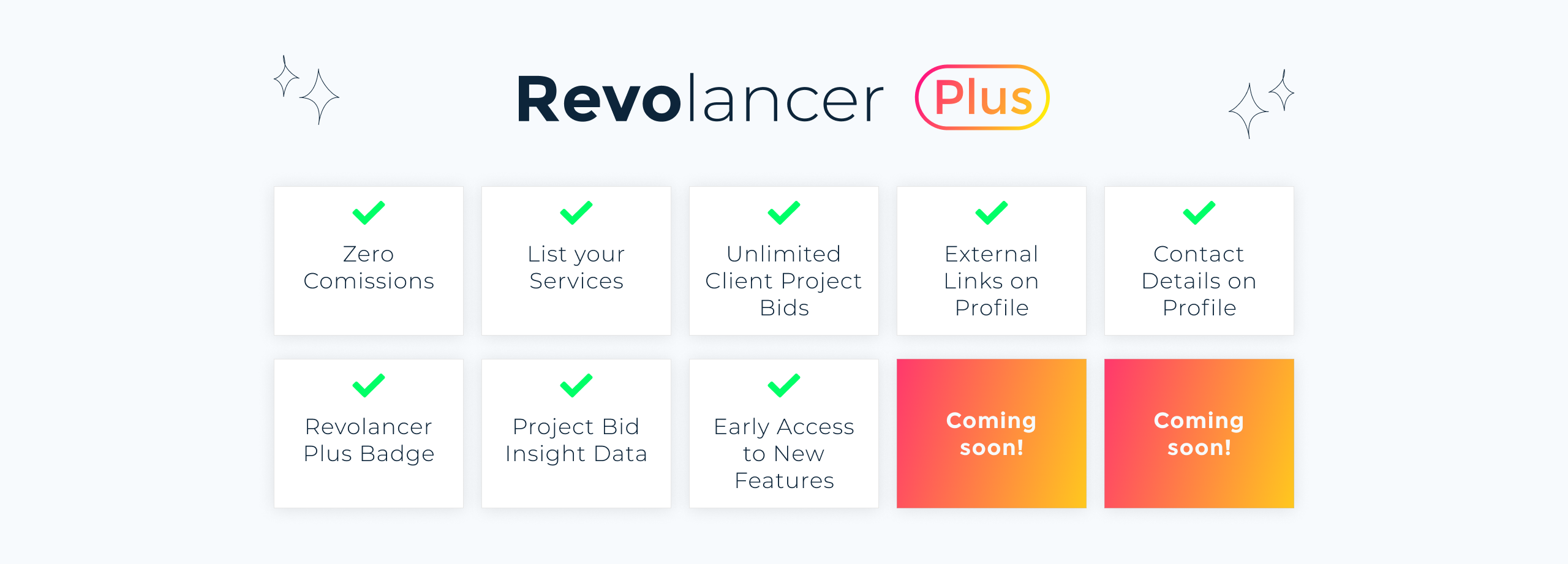 teasing new features of Revolancer Plus, 3-month trial available